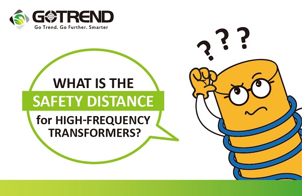 What is the safety distance for high-frequency transformers?